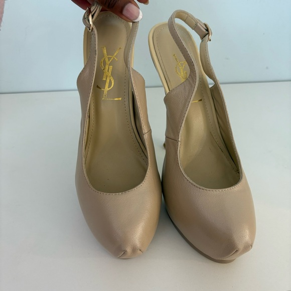 FINAL PRICE 💕YSL Tribtoo 105 Slingbac Heels ◻️ 38 - Picture 3 of 15